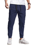 COOFANDY Mens Casual Joggers Cotton Elastic Drawstring Chino Cargo Pants