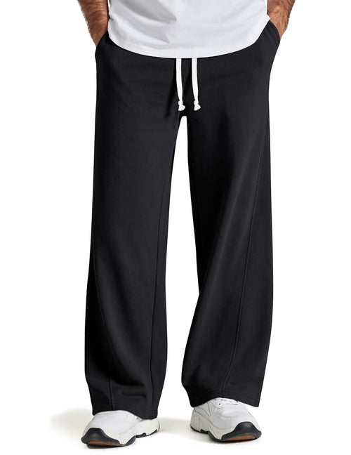 COOFANDY Baggy Sweatpants Men Wide Leg Cotton Joggers for Men with Pockets