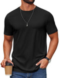COOFANDY Men's T Shirt Short Sleeve Cotton Blend T-Shirts Crew Neck Casual Summer Basic Tee Shirts